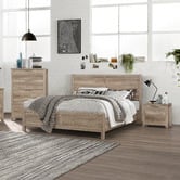 Southern Stylers 4 Piece Sand Alexa Bedroom Furniture Set