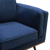 Southern Stylers Velvet Brooklyn 6 Seater Sofa &amp; Armchair Set