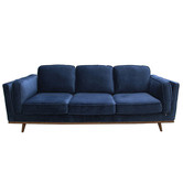 Southern Stylers Velvet Brooklyn 6 Seater Sofa &amp; Armchair Set
