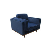 Southern Stylers Velvet Brooklyn 6 Seater Sofa &amp; Armchair Set