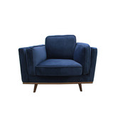 Southern Stylers Velvet Brooklyn 6 Seater Sofa &amp; Armchair Set