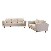 Southern Stylers Brooklyn 5 Seater Upholstered Sofa Set