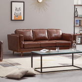 Southern Stylers Brooklyn 5 Seater Faux Leather Sofa Set