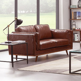 Southern Stylers Brooklyn 5 Seater Faux Leather Sofa Set