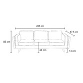 Southern Stylers Brooklyn 5 Seater Faux Leather Sofa Set