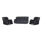 Southern Stylers Ipanema II 5 Seater Faux Leather Recliner Sofa &amp; Armchair Set