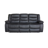 Southern Stylers Ipanema 6 Seater Faux Leather Recliner Sofa &amp; Armchair Set