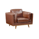 Southern Stylers Brooklyn 6 Seater Faux Leather Sofa &amp; Armchair Set