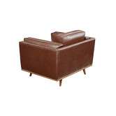 Southern Stylers Brooklyn 6 Seater Faux Leather Sofa &amp; Armchair Set