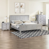Southern Stylers 4 Piece Marzia Acacia Wood Bedroom Set