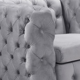 Southern Stylers Black Eddard Velvet Armchair
