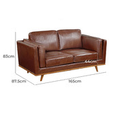 Southern Stylers Brooklyn 6 Seater Faux Leather Sofa &amp; Armchair Set