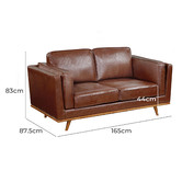 Southern Stylers Brooklyn 5 Seater Faux Leather Sofa Set