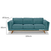 Southern Stylers Brooklyn 5 Seater Upholstered Sofa Set