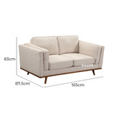 Southern Stylers Brooklyn 5 Seater Upholstered Sofa Set
