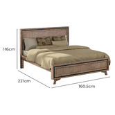 Southern Stylers Airlie Acacia Wood Bed