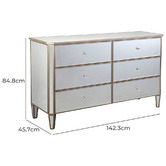 Southern Stylers Mayumi 6 Drawer Chest