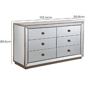 Southern Stylers Corazon 6 Drawer Chest