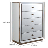 Southern Stylers Corazon Mirrored Tallboy