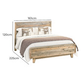 Southern Stylers Kole Pine Wood Bed Frame