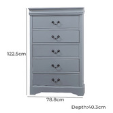 Southern Stylers Caila 5 Drawer Tallboy