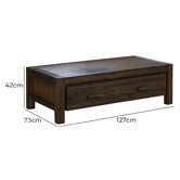 Southern Stylers Belmont Rectangular Acacia Wood Coffee Table