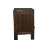 Southern Stylers Chocolate Belmont Acacia Wood Bedside Table