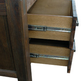 Southern Stylers Chocolate Belmont Acacia Wood Bedside Table
