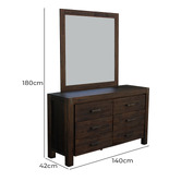 Southern Stylers 4 Piece Chocolate Belmont Bedroom Set