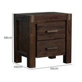 Southern Stylers 3 Piece Chocolate Belmont Bedroom Set