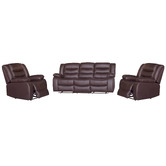 Southern Stylers Ipanema II 5 Seater Faux Leather Recliner Sofa &amp; Armchair Set