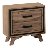Southern Stylers 3 Piece Hazel Acacia Wood Bedroom Set