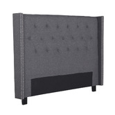 Southern Stylers Charcoal Milano Queen Headboard