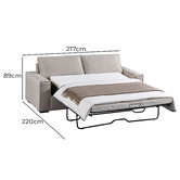 Southern Stylers Nartan 3 Seater Sofa Bed