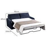 Southern Stylers Shad 3 Seater Sofa Bed