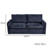 Southern Stylers Shad 3 Seater Sofa Bed