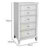 Southern Stylers Carian 5 Drawer Tallboy