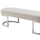 Southern Stylers Ethan Velvet Ottoman Bench