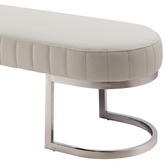 Southern Stylers Ethan Velvet Ottoman Bench