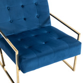 Southern Stylers Darnell Velvet Armchair