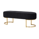 Southern Stylers Simons Velvet Ottoman Bench