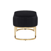Southern Stylers Simons Velvet Ottoman Bench