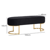 Southern Stylers Simons Velvet Ottoman Bench