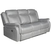 Southern Stylers Aria 3 Seater Faux Leather Recliner Sofa