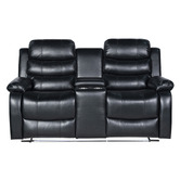 Southern Stylers Wilbur 2 Seater Faux Leather Recliner Sofa