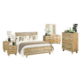 Southern Stylers 5 Piece Piedmont Pine Wood Bedroom Set