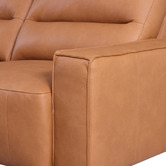 Southern Stylers Lorelai 3 Seater Cowhide Leather Sofa with Chaise