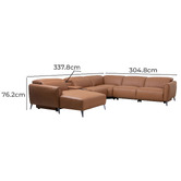 Southern Stylers Amanda 5 Seater Recliner Sofa with Chaise