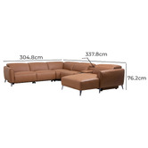 Southern Stylers Amanda 5 Seater Recliner Sofa with Chaise