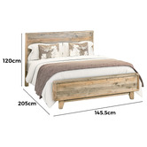 Southern Stylers 4 Piece Piedmont Pine Wood Bedroom Set
